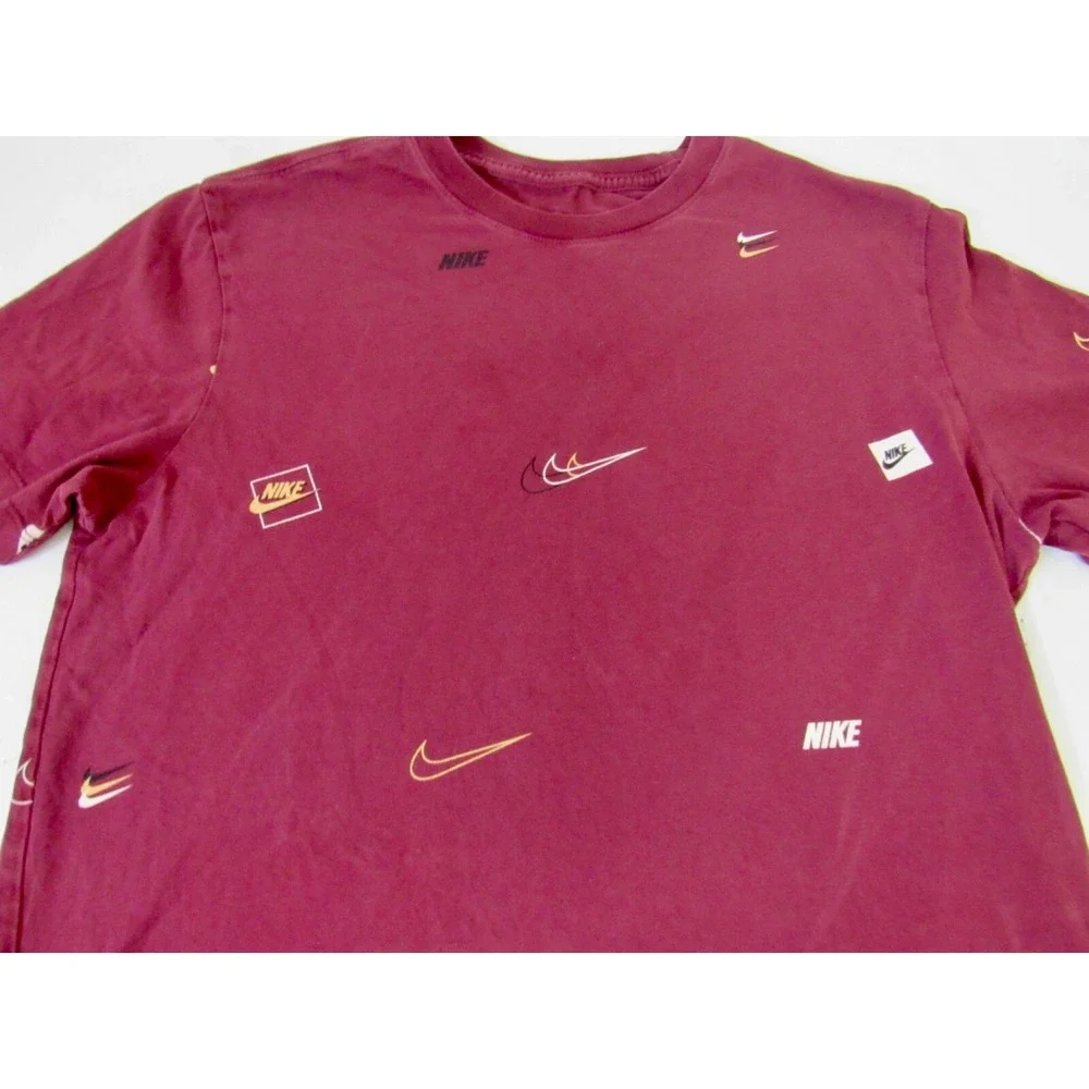 Nike Tee 100%‎ Cotton All Over Short Sleeve T-Shirt Men's M